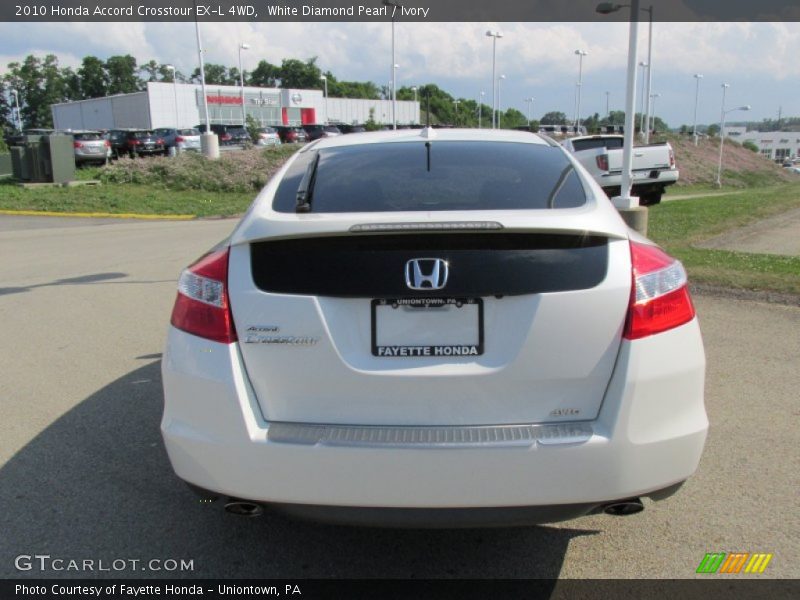 White Diamond Pearl / Ivory 2010 Honda Accord Crosstour EX-L 4WD