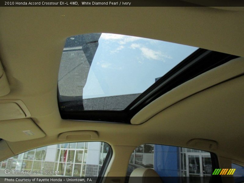 White Diamond Pearl / Ivory 2010 Honda Accord Crosstour EX-L 4WD