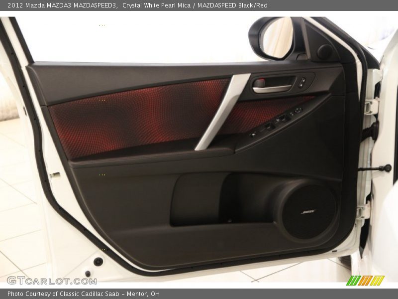 Crystal White Pearl Mica / MAZDASPEED Black/Red 2012 Mazda MAZDA3 MAZDASPEED3