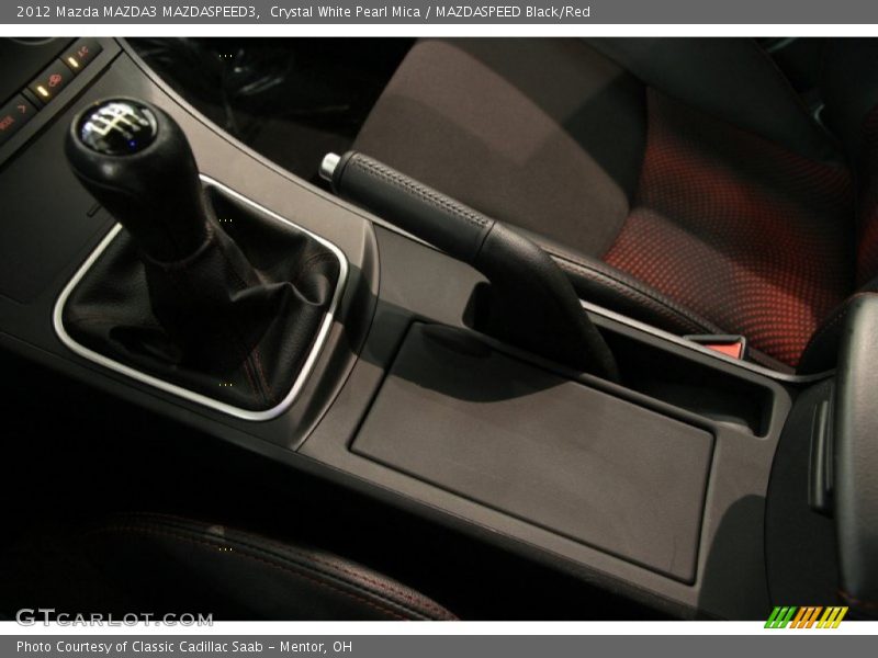 Crystal White Pearl Mica / MAZDASPEED Black/Red 2012 Mazda MAZDA3 MAZDASPEED3