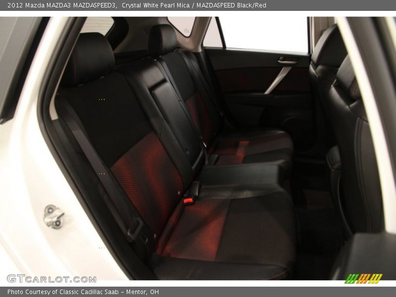 Crystal White Pearl Mica / MAZDASPEED Black/Red 2012 Mazda MAZDA3 MAZDASPEED3