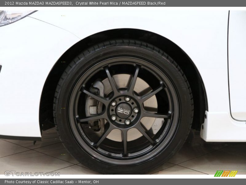 Crystal White Pearl Mica / MAZDASPEED Black/Red 2012 Mazda MAZDA3 MAZDASPEED3