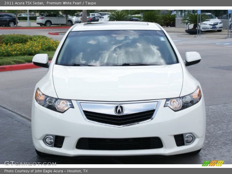 Premium White Pearl / Taupe 2011 Acura TSX Sedan