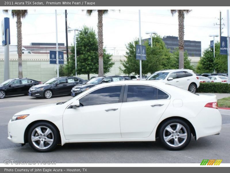 Premium White Pearl / Taupe 2011 Acura TSX Sedan