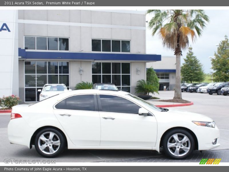 Premium White Pearl / Taupe 2011 Acura TSX Sedan