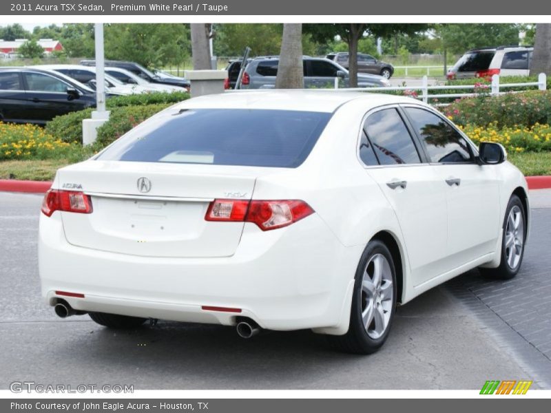 Premium White Pearl / Taupe 2011 Acura TSX Sedan