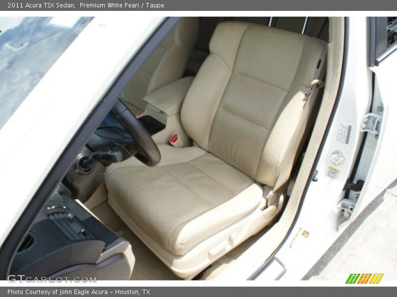Premium White Pearl / Taupe 2011 Acura TSX Sedan