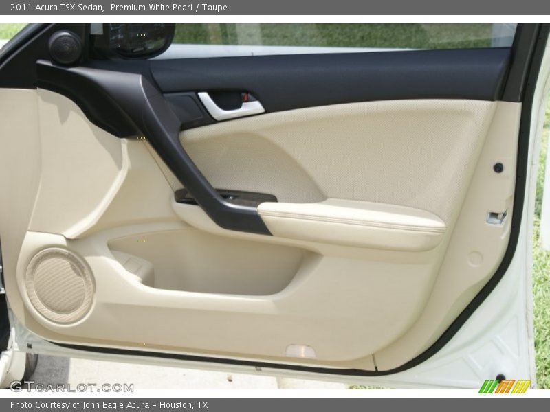 Premium White Pearl / Taupe 2011 Acura TSX Sedan