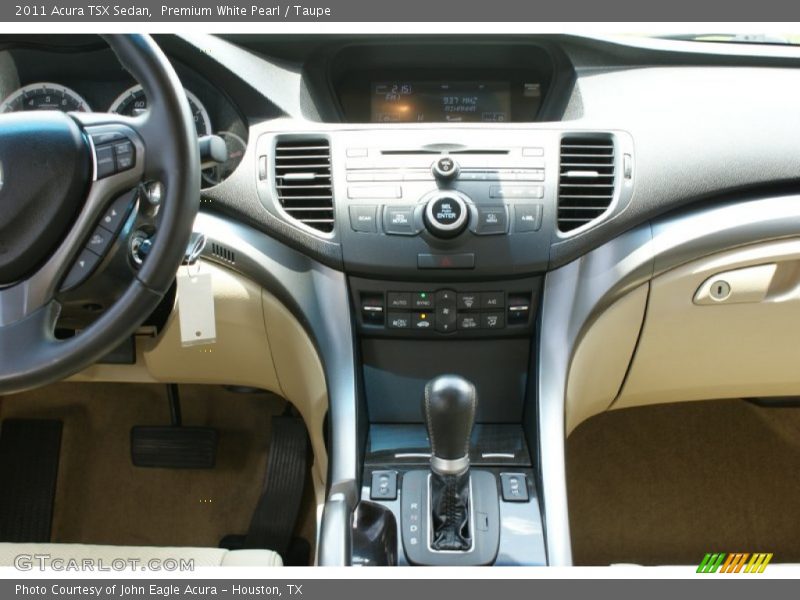 Premium White Pearl / Taupe 2011 Acura TSX Sedan