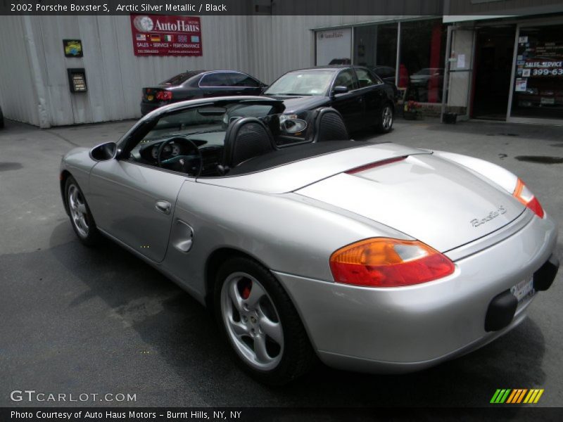 Arctic Silver Metallic / Black 2002 Porsche Boxster S