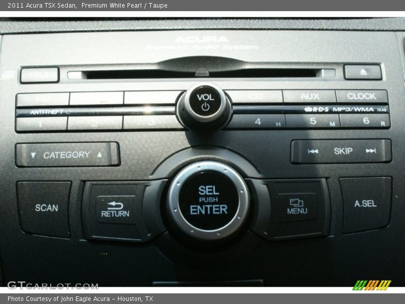 Premium White Pearl / Taupe 2011 Acura TSX Sedan