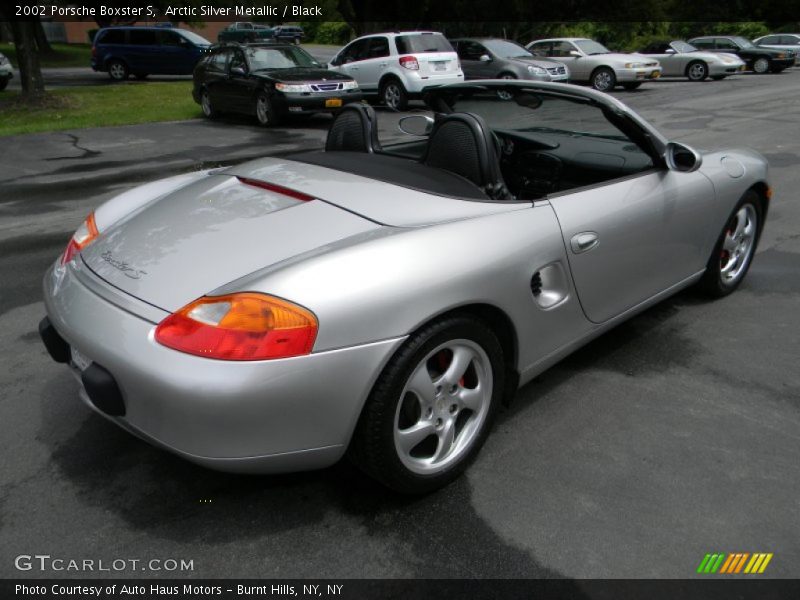 Arctic Silver Metallic / Black 2002 Porsche Boxster S