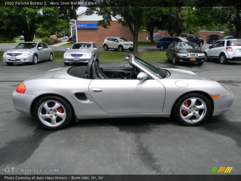 Arctic Silver Metallic / Black 2002 Porsche Boxster S