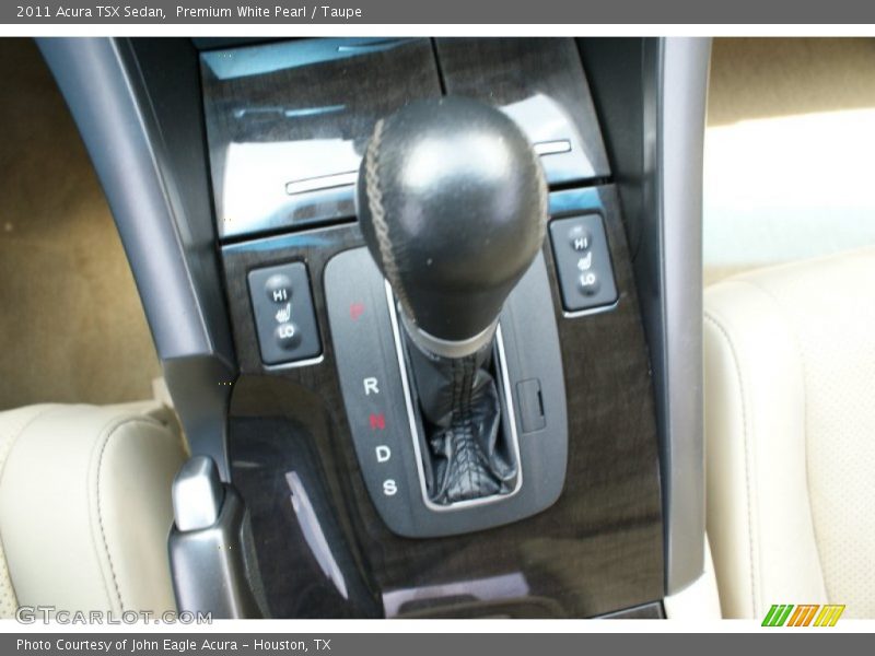 Premium White Pearl / Taupe 2011 Acura TSX Sedan