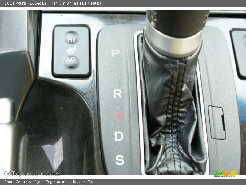 Premium White Pearl / Taupe 2011 Acura TSX Sedan