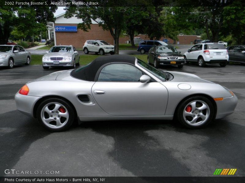 Arctic Silver Metallic / Black 2002 Porsche Boxster S