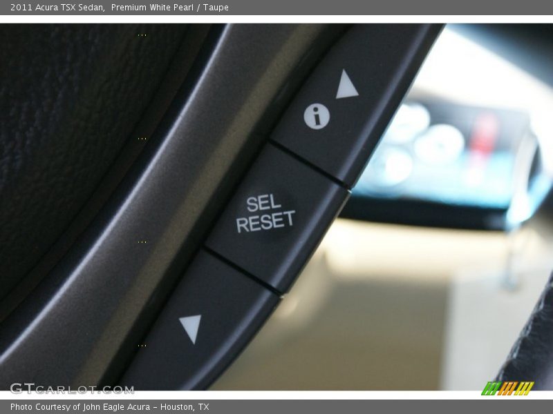 Premium White Pearl / Taupe 2011 Acura TSX Sedan