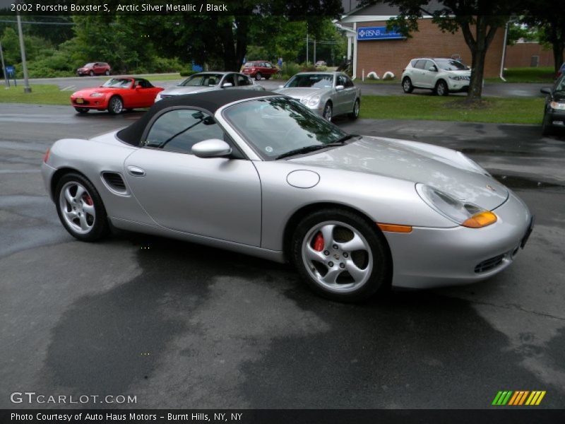 Arctic Silver Metallic / Black 2002 Porsche Boxster S