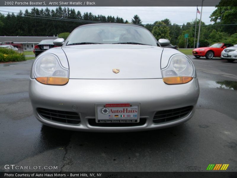 Arctic Silver Metallic / Black 2002 Porsche Boxster S