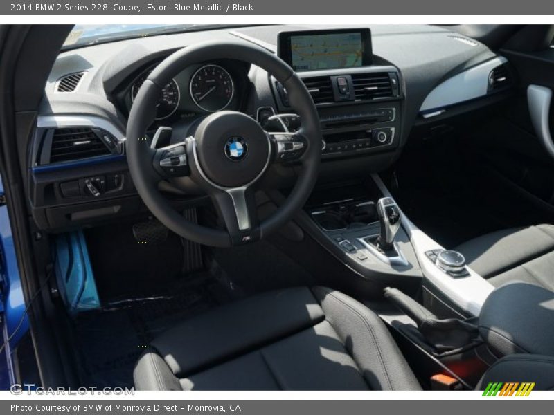 Estoril Blue Metallic / Black 2014 BMW 2 Series 228i Coupe