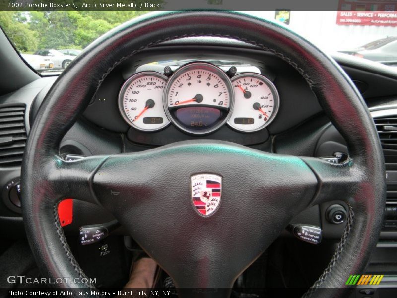 Arctic Silver Metallic / Black 2002 Porsche Boxster S