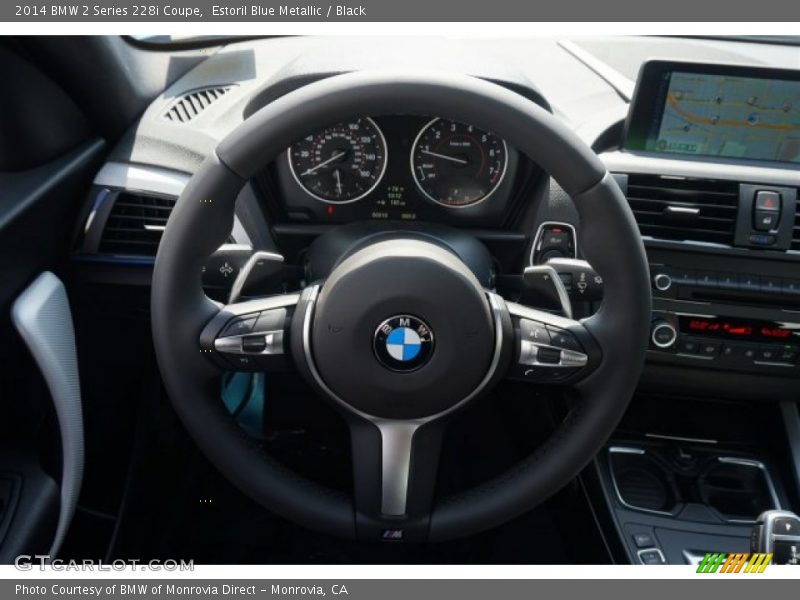 Estoril Blue Metallic / Black 2014 BMW 2 Series 228i Coupe