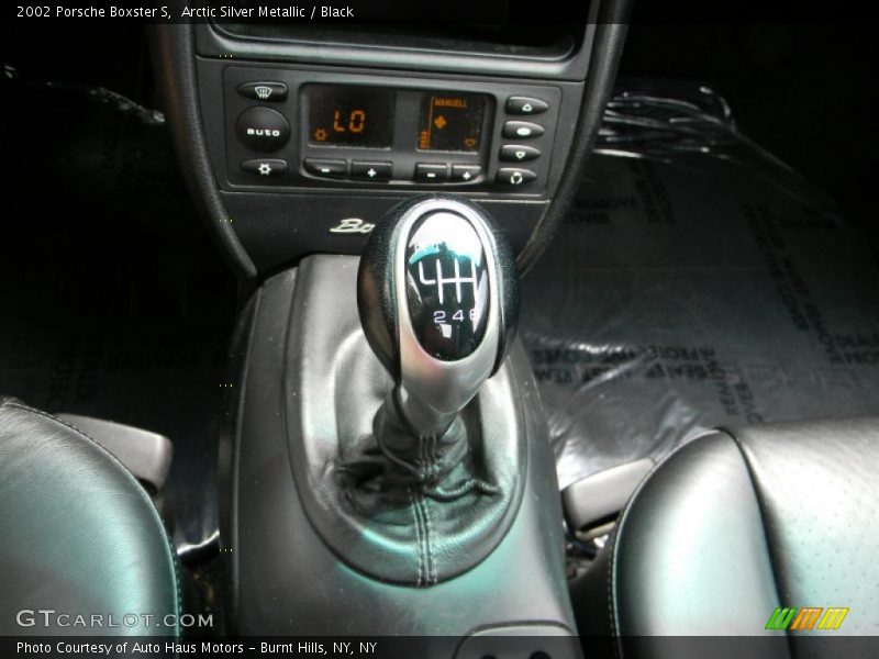 Arctic Silver Metallic / Black 2002 Porsche Boxster S