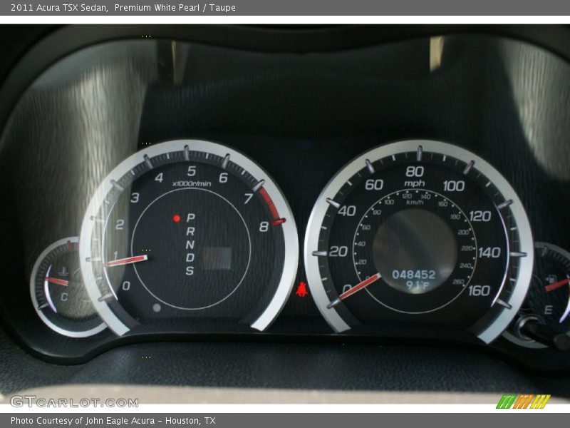 Premium White Pearl / Taupe 2011 Acura TSX Sedan