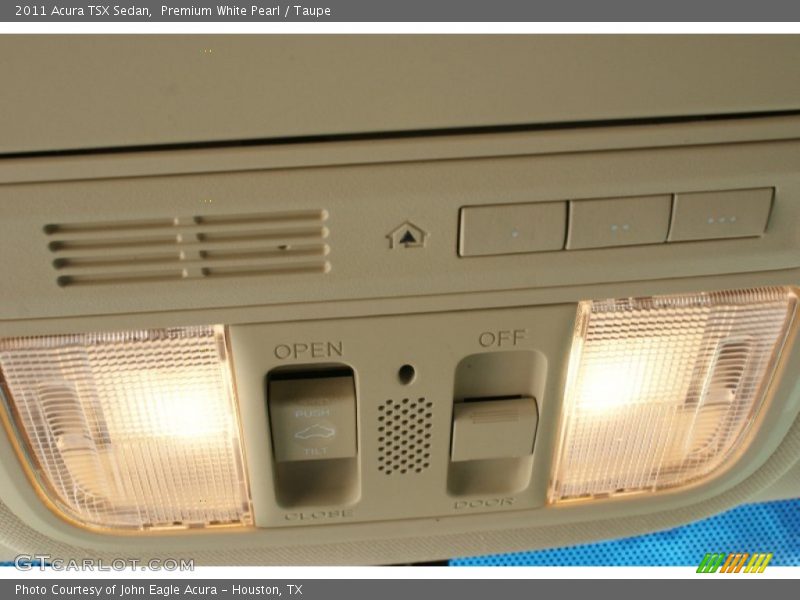 Premium White Pearl / Taupe 2011 Acura TSX Sedan