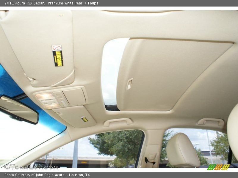 Premium White Pearl / Taupe 2011 Acura TSX Sedan
