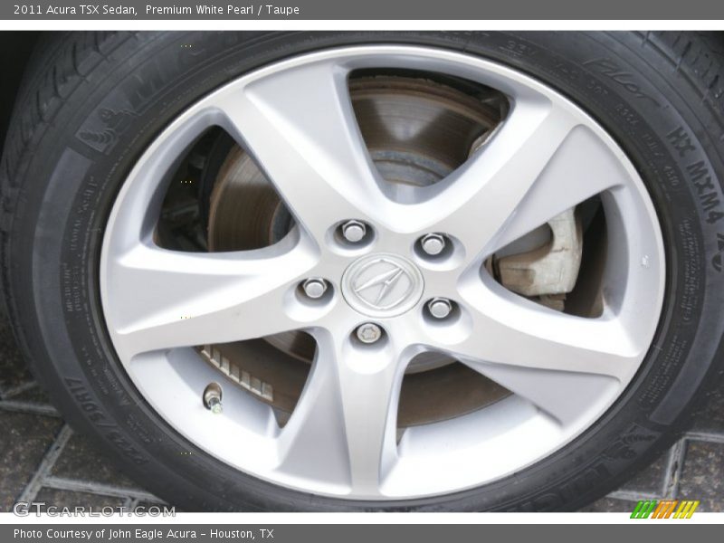 Premium White Pearl / Taupe 2011 Acura TSX Sedan