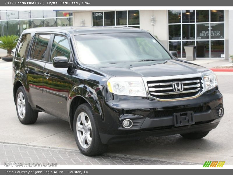 Crystal Black Pearl / Gray 2012 Honda Pilot EX-L