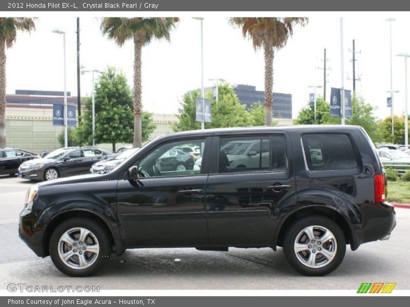 Crystal Black Pearl / Gray 2012 Honda Pilot EX-L