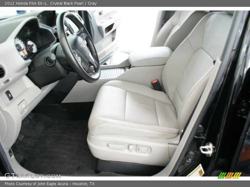 Crystal Black Pearl / Gray 2012 Honda Pilot EX-L
