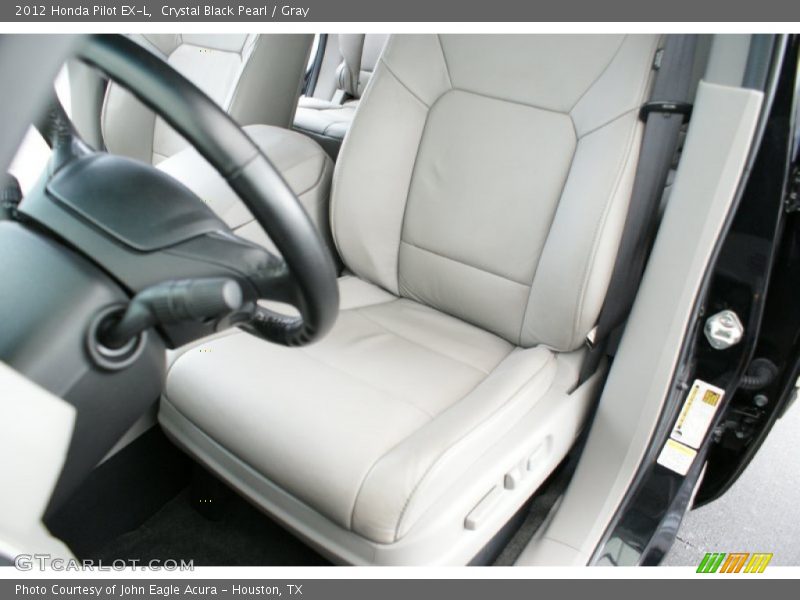 Crystal Black Pearl / Gray 2012 Honda Pilot EX-L