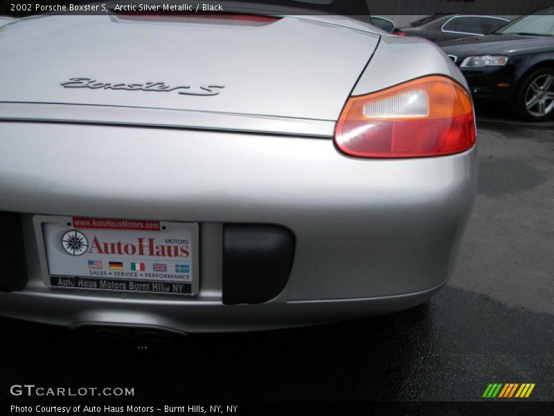 Arctic Silver Metallic / Black 2002 Porsche Boxster S