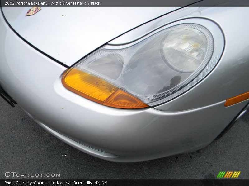 Arctic Silver Metallic / Black 2002 Porsche Boxster S