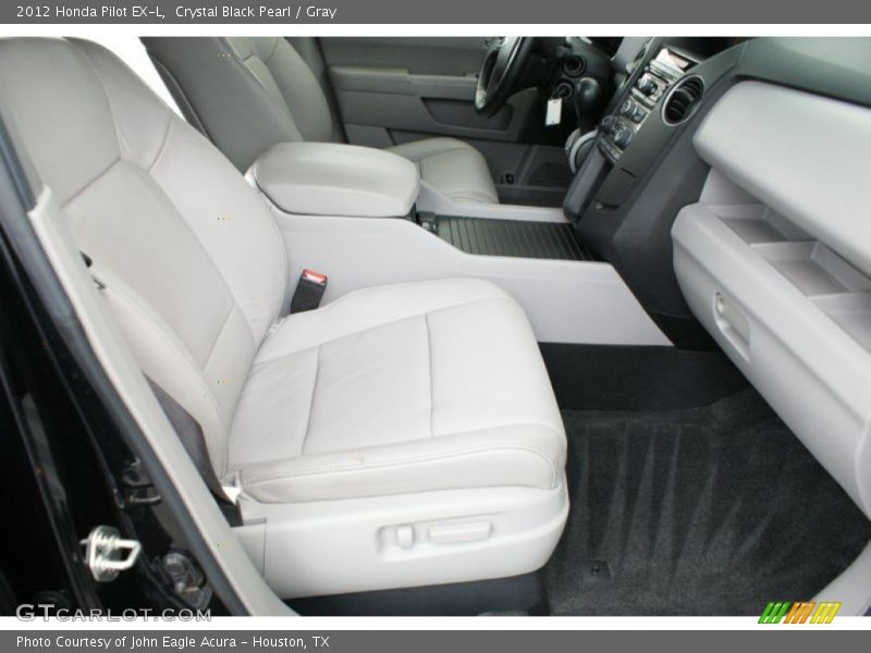 Crystal Black Pearl / Gray 2012 Honda Pilot EX-L