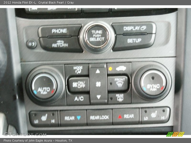Crystal Black Pearl / Gray 2012 Honda Pilot EX-L
