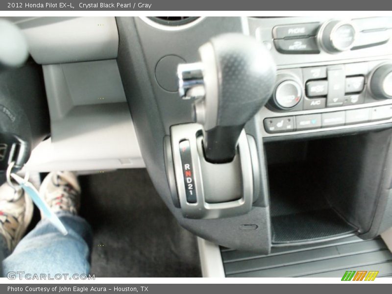 Crystal Black Pearl / Gray 2012 Honda Pilot EX-L