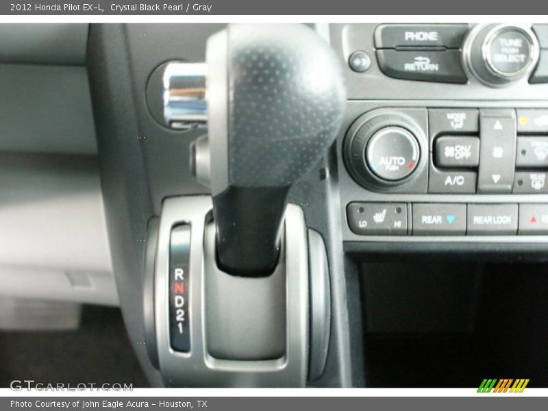 Crystal Black Pearl / Gray 2012 Honda Pilot EX-L