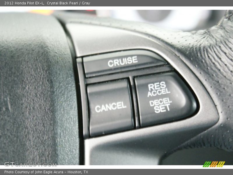 Crystal Black Pearl / Gray 2012 Honda Pilot EX-L