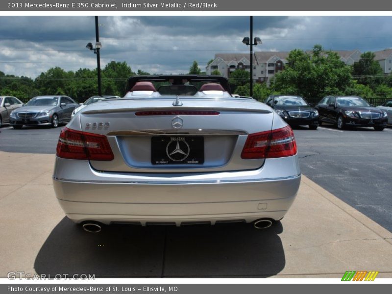 Iridium Silver Metallic / Red/Black 2013 Mercedes-Benz E 350 Cabriolet