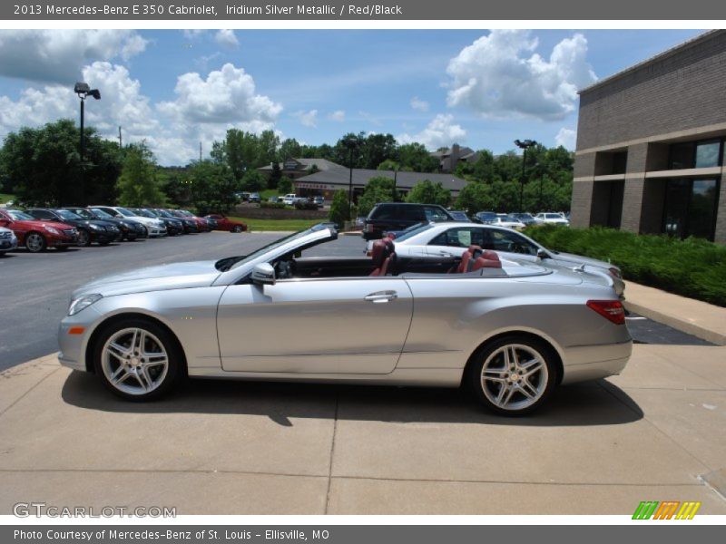 Iridium Silver Metallic / Red/Black 2013 Mercedes-Benz E 350 Cabriolet