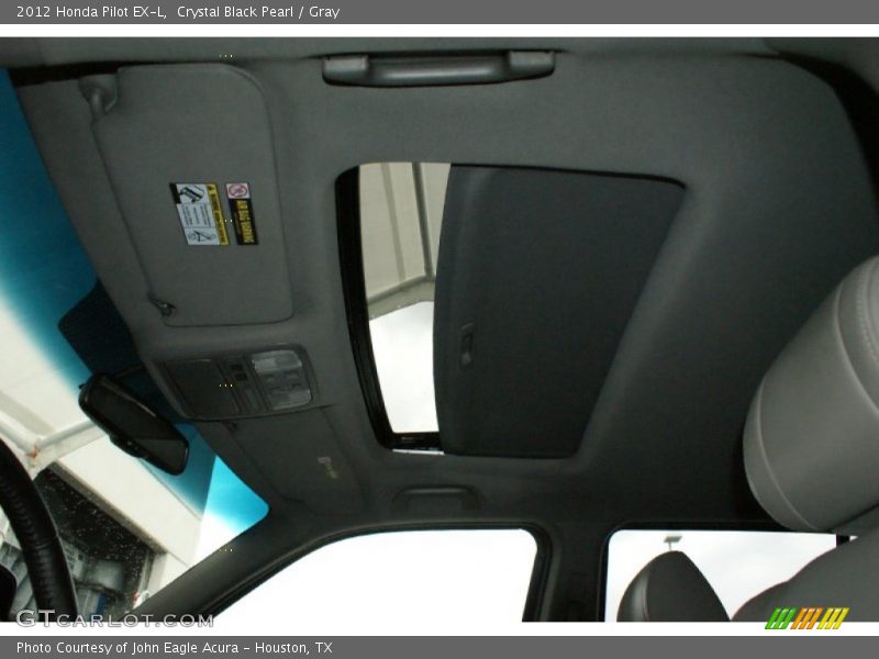 Crystal Black Pearl / Gray 2012 Honda Pilot EX-L