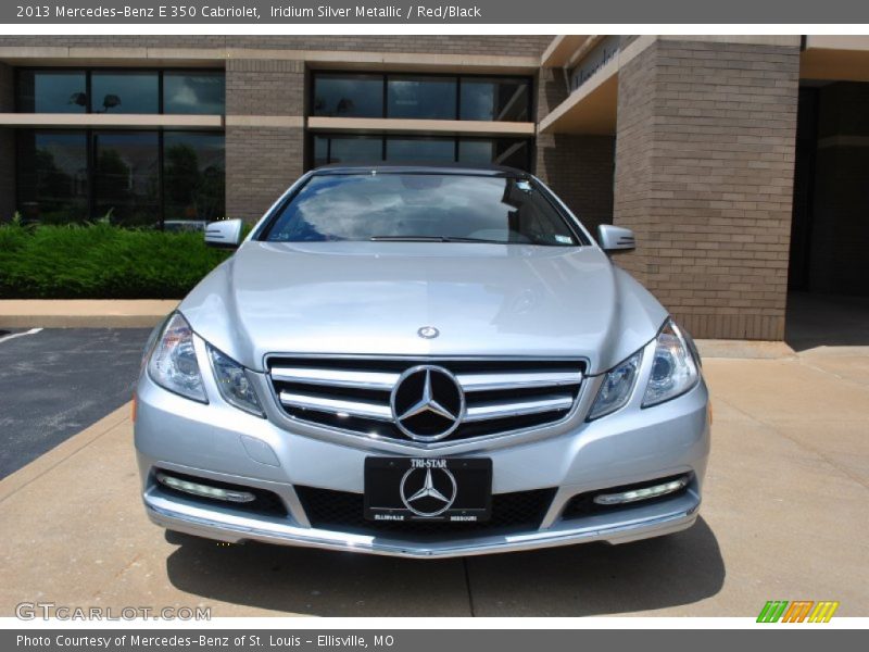 Iridium Silver Metallic / Red/Black 2013 Mercedes-Benz E 350 Cabriolet