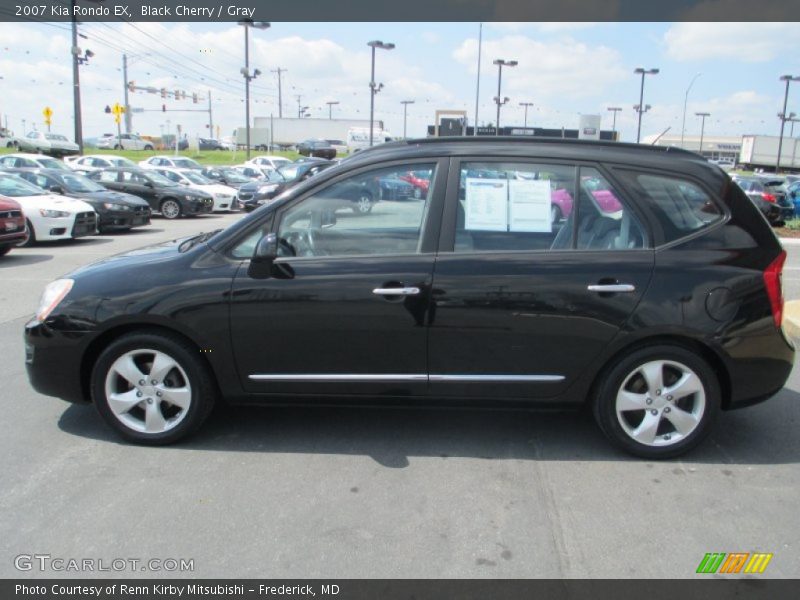 Black Cherry / Gray 2007 Kia Rondo EX
