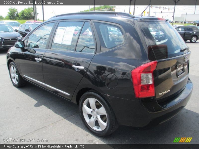 Black Cherry / Gray 2007 Kia Rondo EX