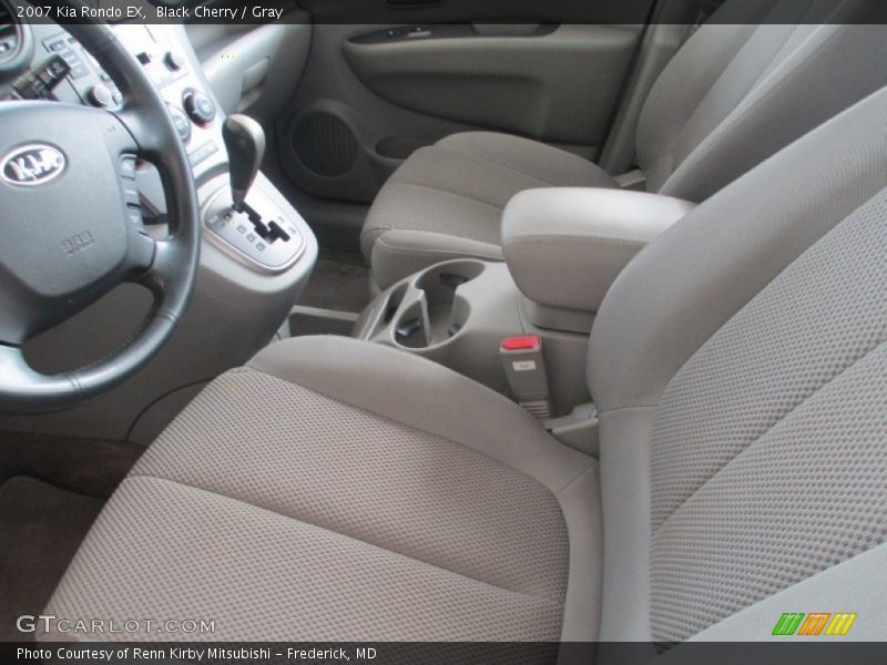 Black Cherry / Gray 2007 Kia Rondo EX