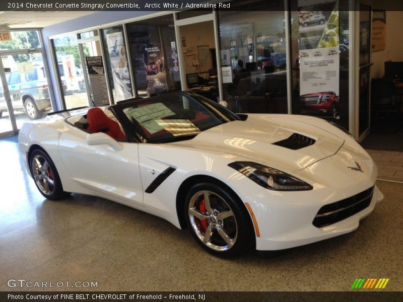 Arctic White / Adrenaline Red 2014 Chevrolet Corvette Stingray Convertible